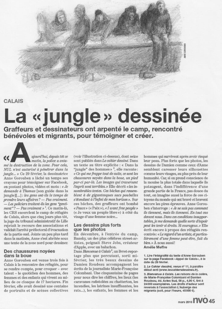 2016 AMÉLIE MEFFRE, LA _JUNGLE_ DESSINÉE NVO 2016