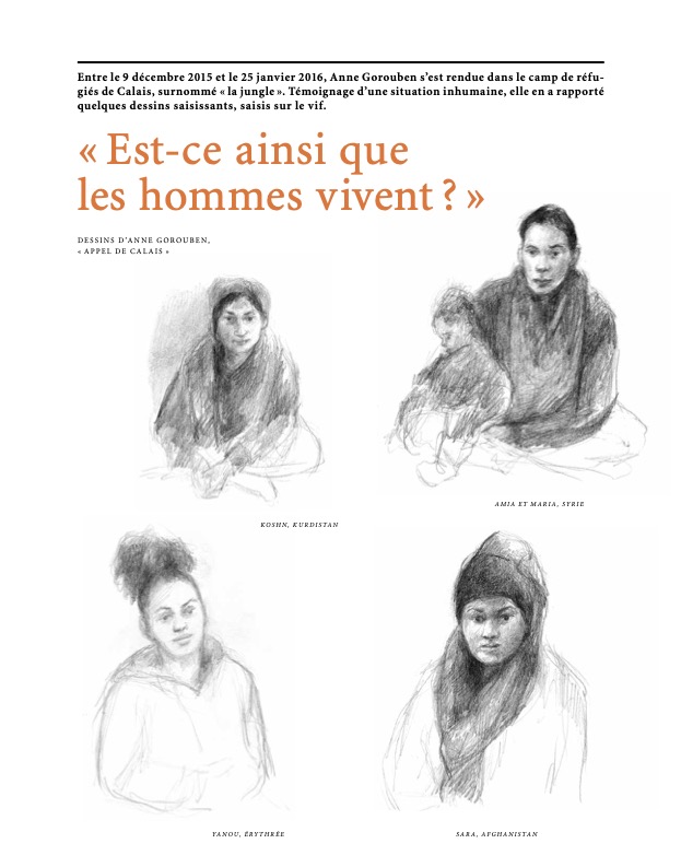 EST-CE AINSI QUE LES HOMMES VIVENT Le Cahier Dessiné 2016