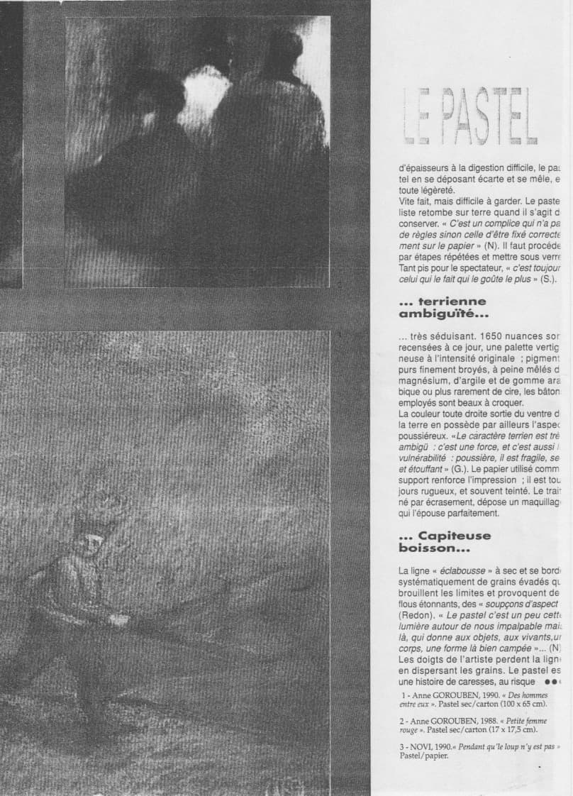 FRANÇOISE MONNIN LeVpastel, Artension n°18, 1990 2