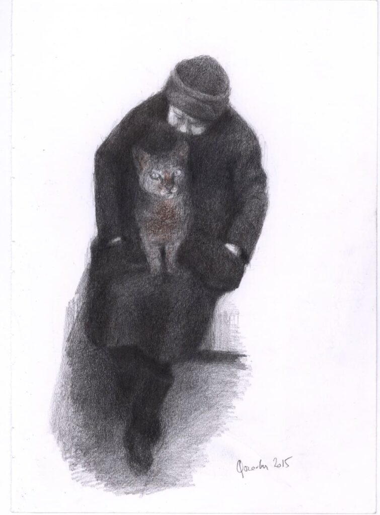 LES BÊTES SONT EN NOUS, 2015, dessin au crayon sur papier, 21_15 cm 15