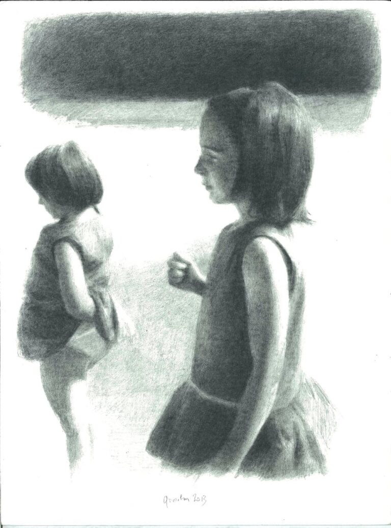 LE CORPS MERVEILLEUX DE L'ENFANT, 2013, dessins au crayon sur papier, 32_24 cm